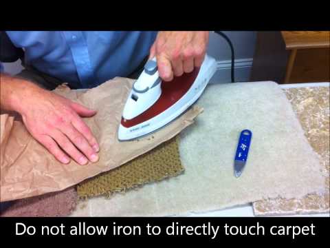 how to remove wax from carpet