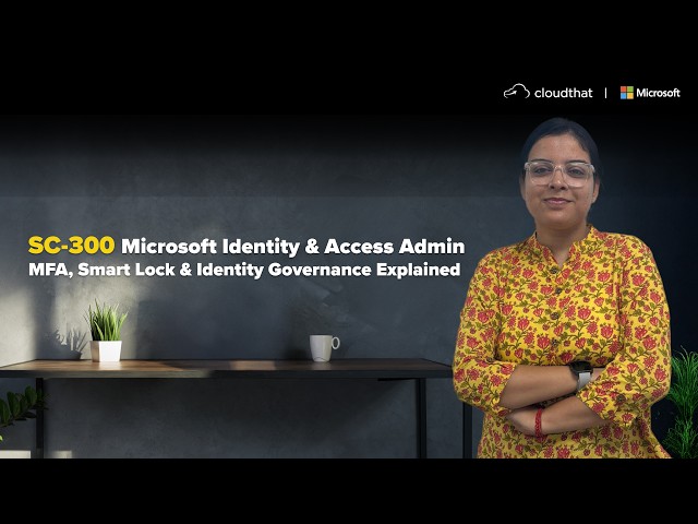 Want to master identity security in Microsoft Entra ID (Azure AD)? This session covers the core concepts and practical implementations every SC-300 candidate and IT professional must know — from Multi-Factor Authentication to Identity Governance.

In this video, we break down how to protect identities, control access, and manage lifecycle governance using Microsoft’s modern identity platform.

📌 What you’ll learn:

✅ Multi-Factor Authentication (MFA) — Setup, policies, and best practices
✅ Smart Lockout — How Microsoft protects against password attacks
✅ Conditional Access fundamentals
✅ Identity Governance — Access Reviews, Entitlement Management & Lifecycle
✅ Privileged Identity Management (PIM) overview
✅ Real-world scenarios for securing enterprise identities
✅ SC-300 exam-relevant concepts explained simply

🎯 Perfect for:
• SC-300 certification aspirants
• Azure / Microsoft Entra ID administrators
• Security & IAM professionals
• Cloud engineers and IT admins
• Anyone managing identity and access in Microsoft environments

Strengthen your Zero Trust security posture by learning how Microsoft protects identities at scale.

#sc 300 #sc300 exam #sc300 certification #microsoft identity and access administrator #sc300 microsoft #identity and access administrator associate #exam sc 300