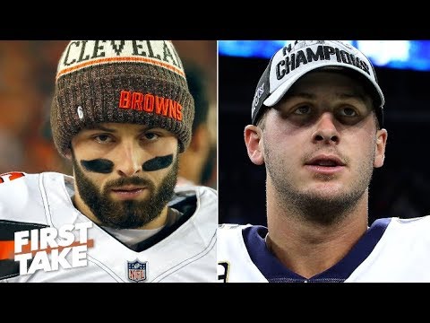 Video: Baker Mayfield or Jared Goff: Which QB would you rather have? | First Take