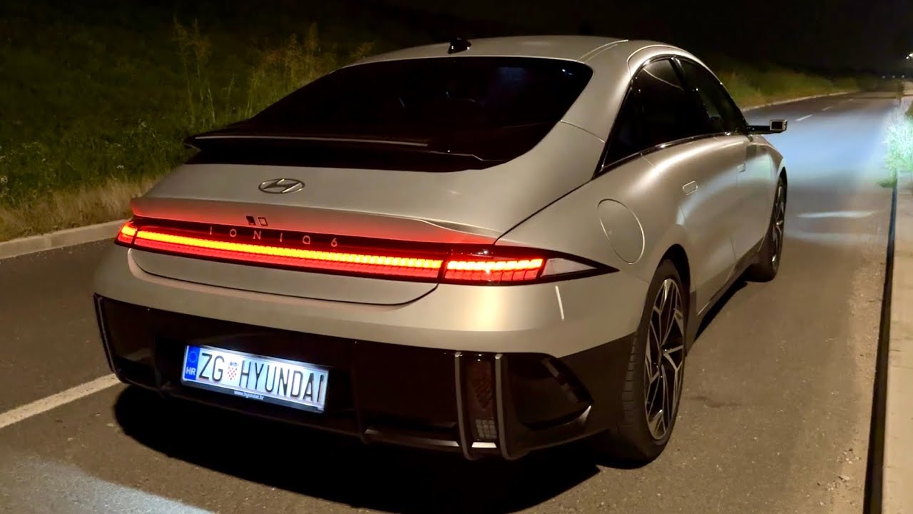 HYUNDAI IONIQ 6 2024 at night CRAZY LED lights & AMBIENT lighting