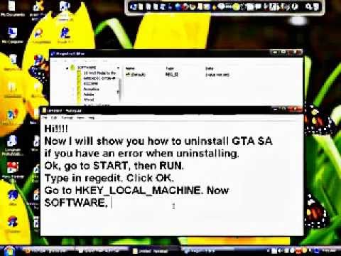 how to remove gta san andreas mods