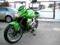 Kawasaki z750 07 verde con puntale e scarico leo vince SBK