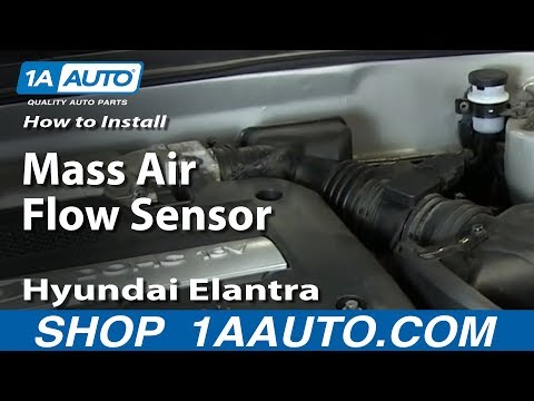 How To Install Replace Mass Air Flow Sensor 2001-06 Hyundai Elantra 2.0L