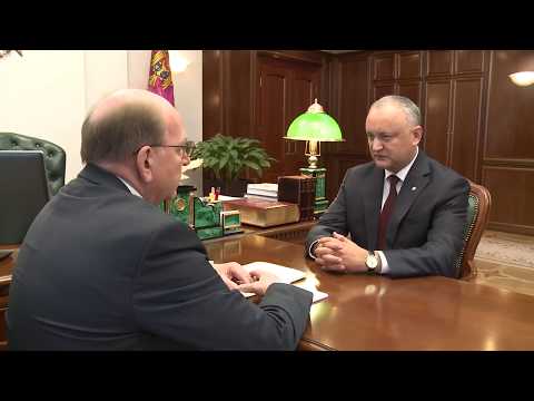 Igor Dodon avut o întrevedere de lucru cu Oleg Vasnețov