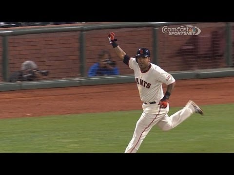 Video: Giants walk off on Sanchez's single in 12th