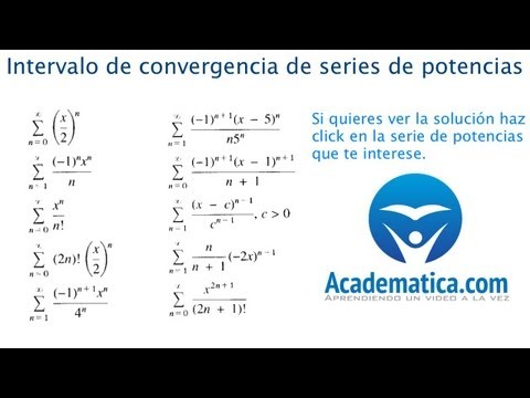 Intervalos de Convergencia de Series de Potencias