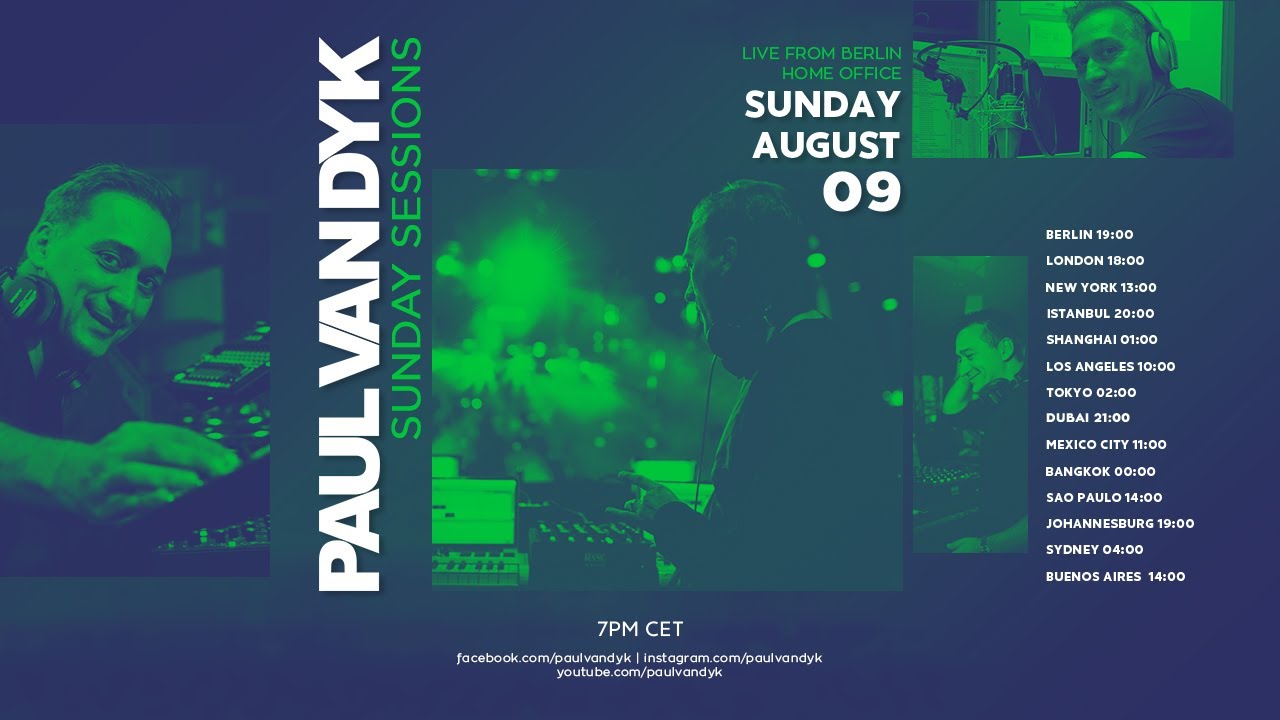 Paul van Dyk - Live @ Sunday Sessions #22 2020