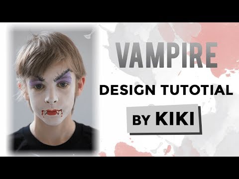 how to paint a vampire face