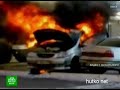 Видеоновость Омск. Загорелся автомобиль из-за короткого замыкания