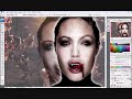 Vampire Angelina Jolie - Photoshop Makeover Vampire Angelina Jolie - Photoshop Makeover