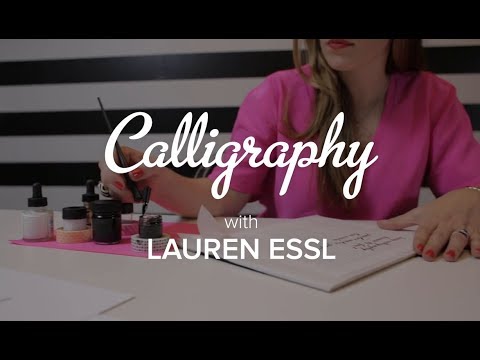 how to learn calligraphy