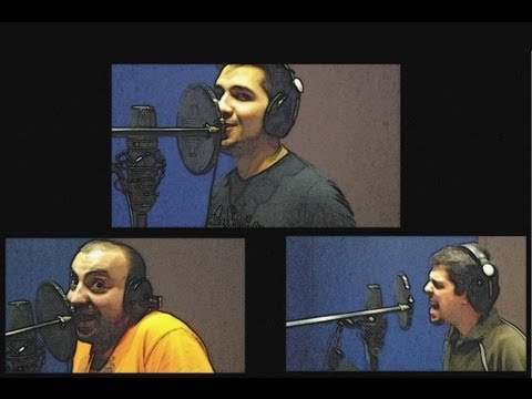 Comedy song about love songs (recording studio).