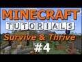 Minecraft Tutorials - E04 Hunger, Food, Cooking (Survive and Thrive II)