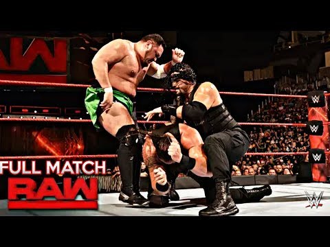 WWE RAW 31 JULY 2017 | ROMAN REIGNS VS BRAUN STROWMAN VS SAMOA JOE - TRIPLE THREAT MATCH