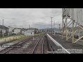 土讃線102【新改スイッチバック】(土佐山田→土佐北川~front window view) 土讃線