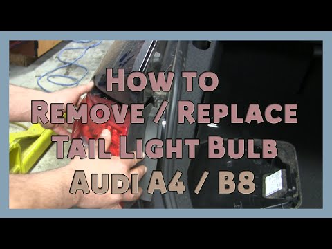 How to Remove / Replace Tail Light Bulb – 2008-2014 AUDI A4 B8 / B8.5