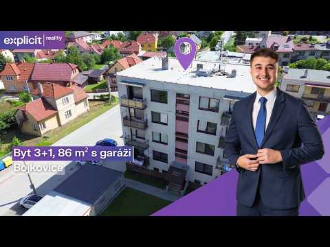 Video Prodej bytu 3+1 s garáží, 86 m² - Bezručova čtvrť 850, Bojkovice