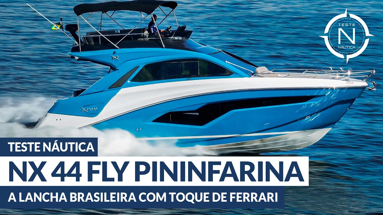 Teste NX 44 Fly Pininfarina: a lancha brasileira com DNA Ferrari | NÁUTICA