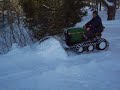Tracteur a pelouse modifier (Neige)