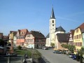 Frühling 2011 am Marktplatz der fränkischen Kleinstadt Aub