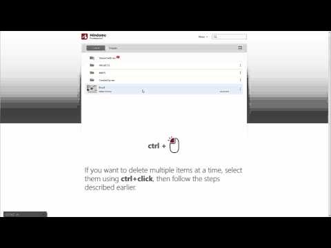 How to delete an
item