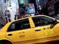 Walking through Times Square
