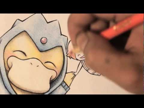 how to draw psyduck