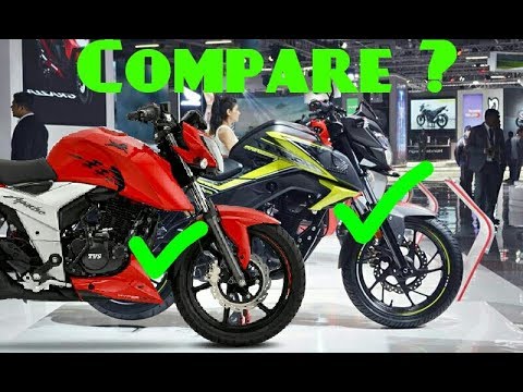 Tvs Apache RTR 160 4v (2018 model) Vs Honda CB Hornet 160 R (ABS) 2018 compare specification