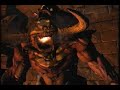DOOM 3 fighting cyberdemon