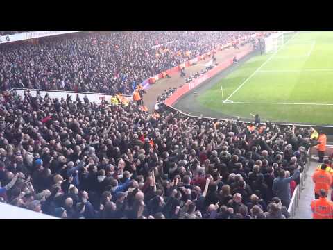 owning - Palace v Arsenal at the Emirates Feb 2014... we lost on the pitch but smashed em in the stands.
