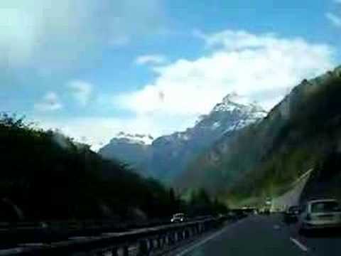 Drive from Furka Pass to Luzern Switzerland