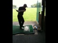Bens golf swing 7/8/09 :: Either a wicked slice or a block left