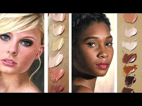 video-linktoworks-Color Mixing Oil Paint | How I Paint Realistic Skin Tones ...