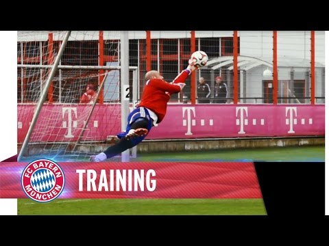 FC Bayern training in slow motion