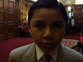 PEQUE�O POETA CARLOS HANS EN EL CONGRESO DE LA REPUBLICA