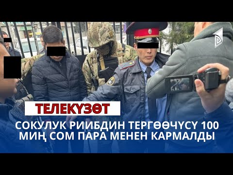 Сокулук РИИБдин тергөөчүсү 100 миң сом пара менен кармалды