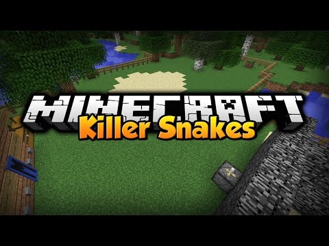Minecraft Mod Showcase : Killer Snakes Mod 1.8.1