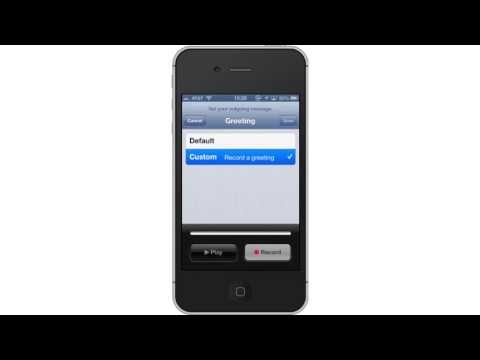 how to change voicemail on iphone 5