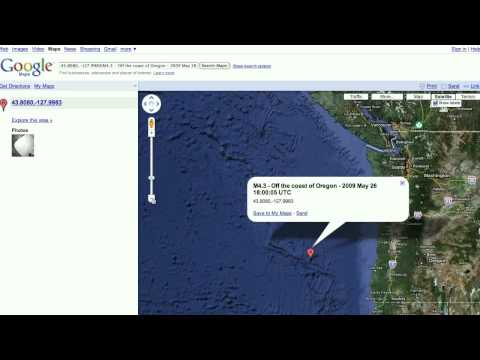Earthquake Details into Google Search