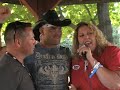 lisa dent & ramblin' ray record a jumbotron interview with keith anderson at country thunder 2007 in twin lakes, wi