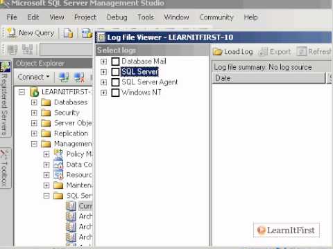 how to locate sql server error log