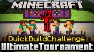 Minecraft Quick Build Challenge - Four Way Battle Premiere!