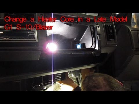 How to Change A Heater Core on a 1994 Chevy S-10, Blazer, GMC Jimmy, Oldsmobile Bravada