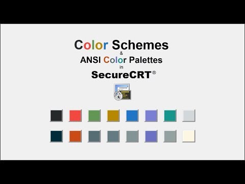 SecureCRT Color Schemes & ANSI Color Palettes