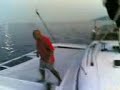Prove di vela sul trimarano 4/5