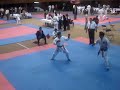 Combates en el nacional de karate