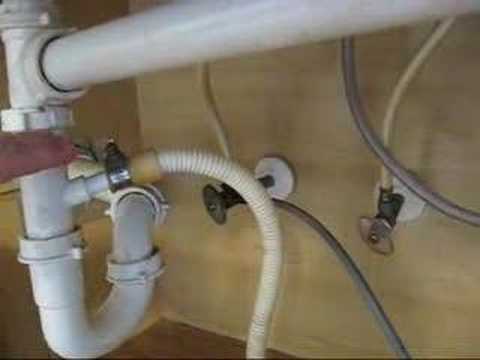 how to plumb a dishwasher drain