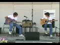 from 2005:
13-year-old eighth grader ted and father sam perform at one of the summer festivals in the rochester area.  the setting is outdoors of course, so the audio tone and balance are a bit compromised; you may also hear emergency vehicles in the background too!  hopefully you will enjoy the performance. this clip features the acoustic alchemy song: 