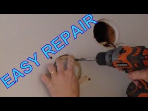 how to patch circular hole in drywall