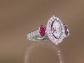 Fascinating Red Ruby Diamond Ring